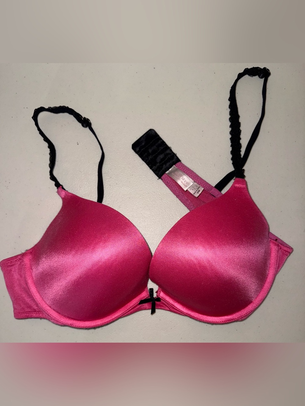 Victoria’s Secret Very Sexy Hot Pink Leopard Push-Up Bra 38B EUC